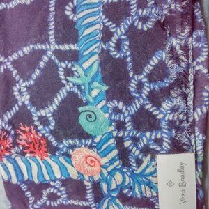 Vera Bradley Soft Fringe Scarf - Navy